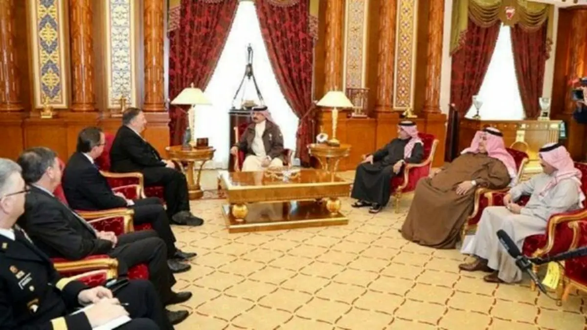 پامپئو و پادشاه بحرین درباره تحولات منطقه دیدار کردند
