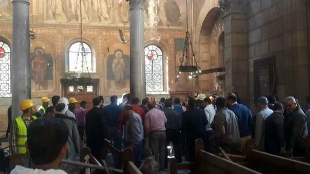انفجار بمب در نزدیکی یک کلیسا در قاهره