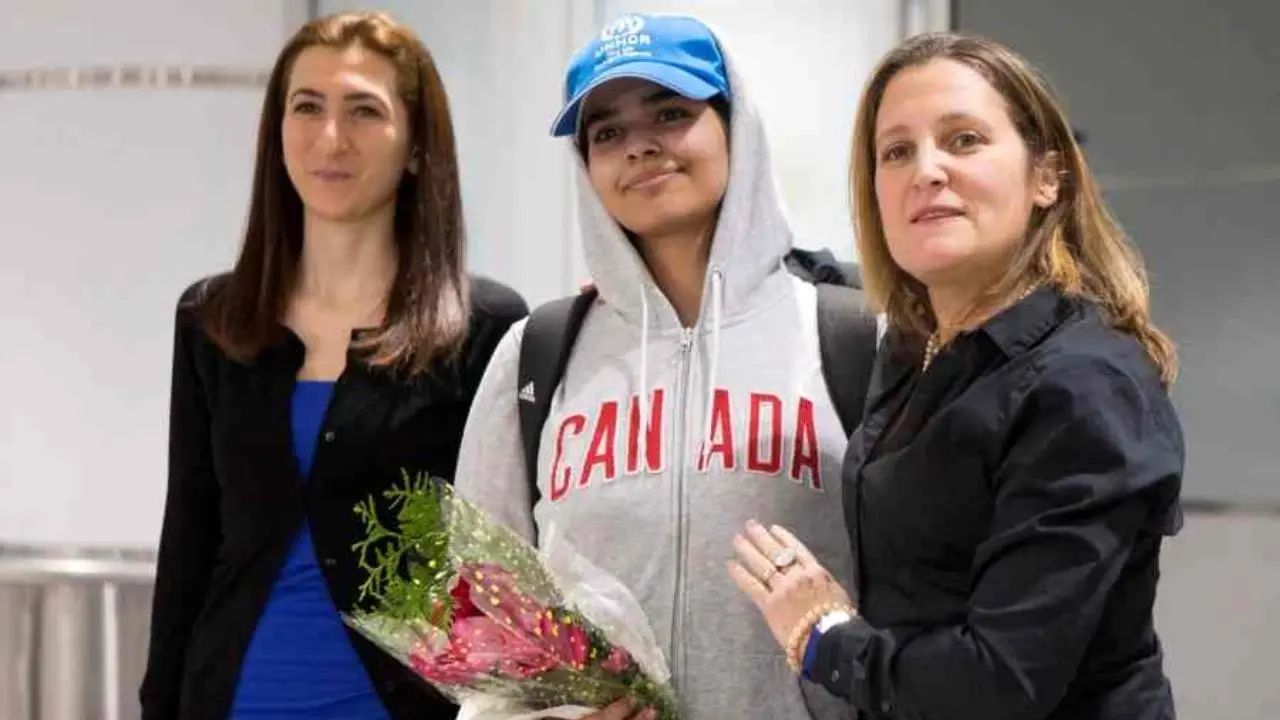 دختر فراری سعودی در کانادا ساکن شد