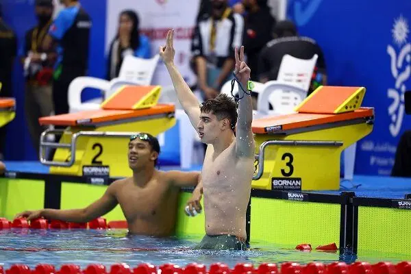 مدال،غلامي،شناي،طلاي،ثانيه،ماده