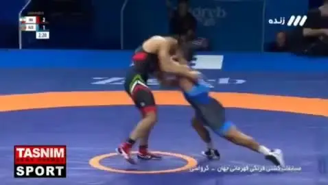 ببینید‌ | فیلم کشتی علیرضا عبدولی و صعود به نیمه نهایی