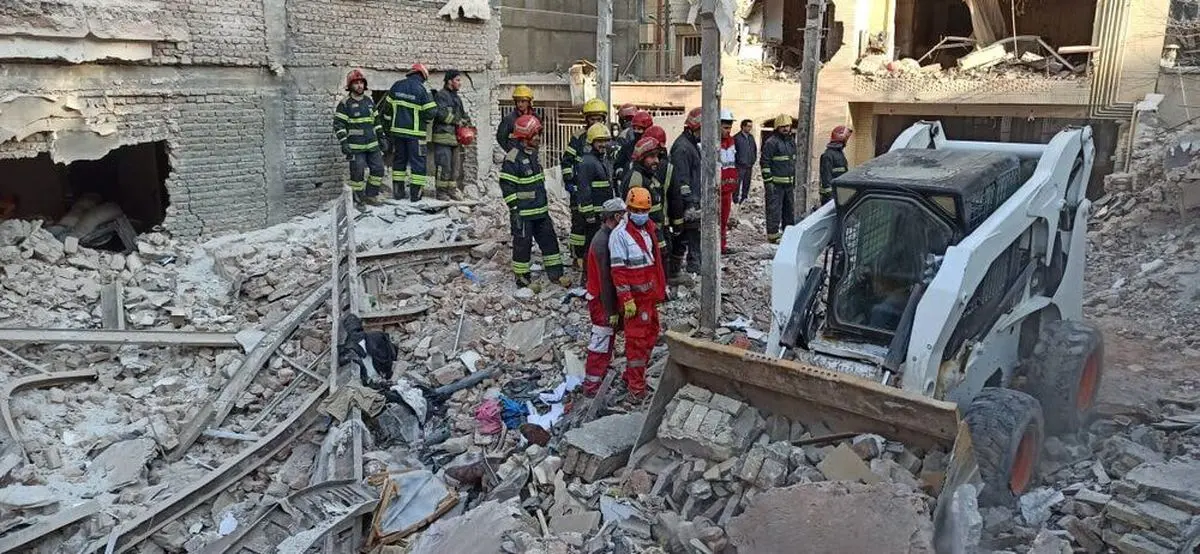 ببینید| اولین ویدئو از محل انفجار ساختمان در جوانمرد قصاب