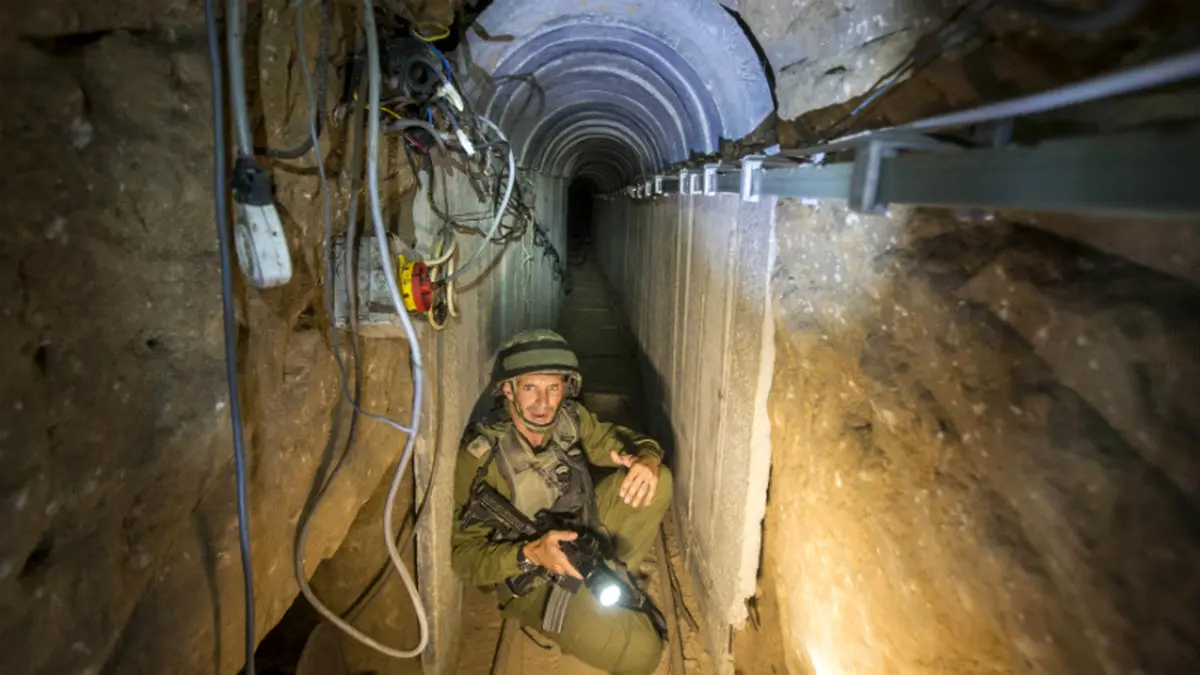 تخریب یکی از بزرگترین تونل‌های حماس