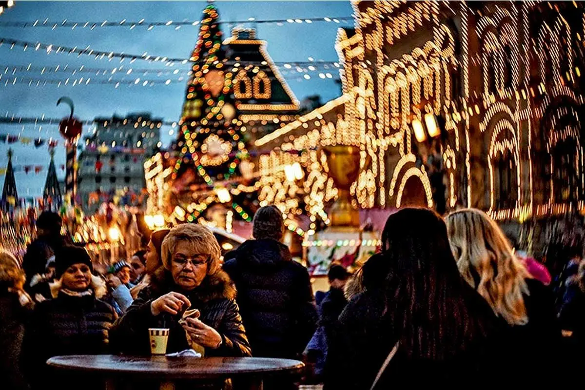 کریسمس در میدان سرخ مسکو