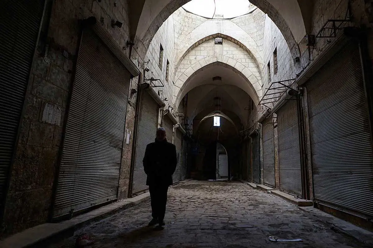 بازار تاریخی حلب بعد از جنگ سوریه