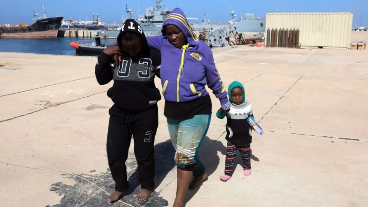 نجات پناهجویان از آب‌های لیبی