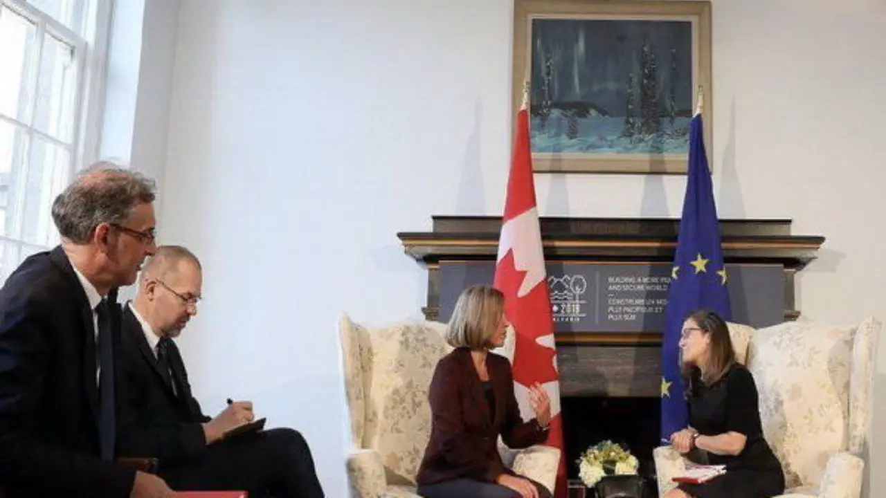 دیدار وزیر خارجه کانادا و موگرینی