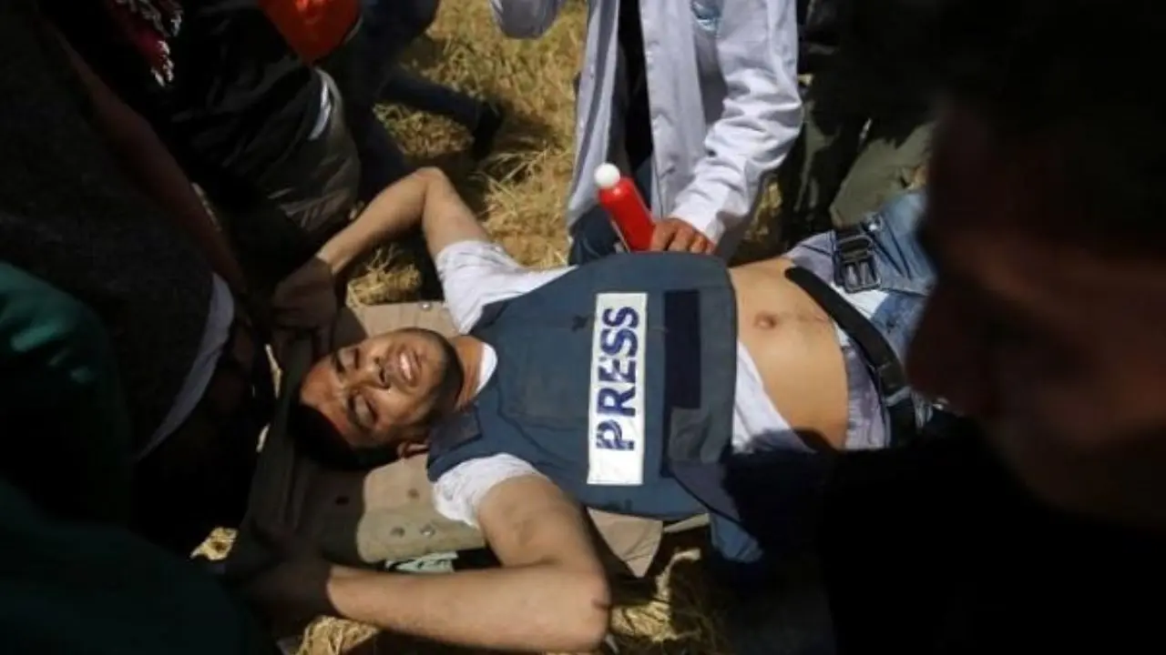شهادت خبرنگار فلسطینی