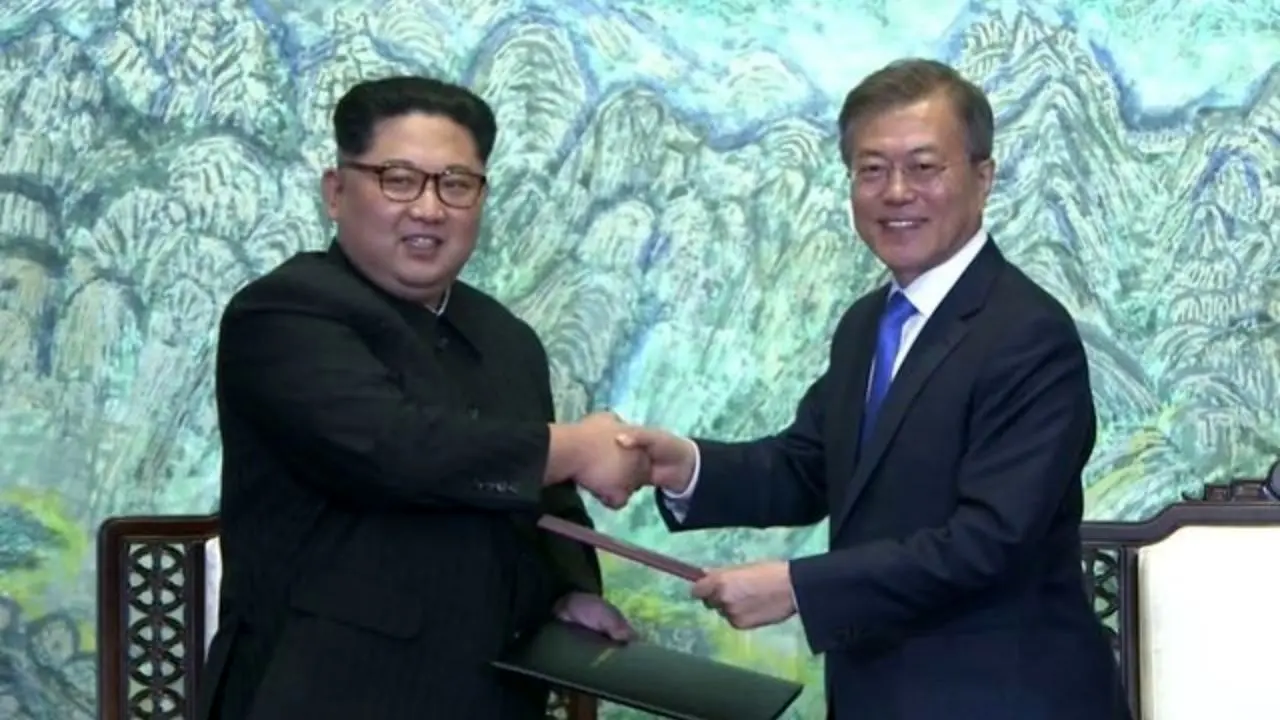 رهبران دو کره بر سر خلع سلاح هسته‌ای کامل در شبه‌جزیره کره توافق کردند