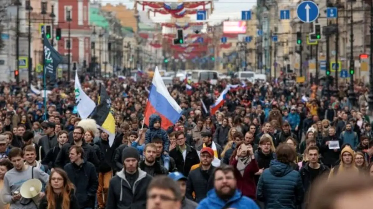 صدها معترض روس در تظاهرات علیه پوتین بازداشت شدند