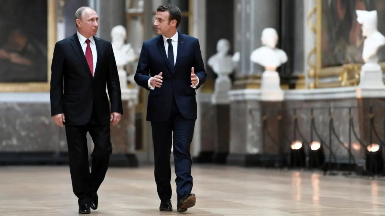 رایزنی رؤسای جمهوری فرانسه و روسیه در «سن‌پترزبورگ»