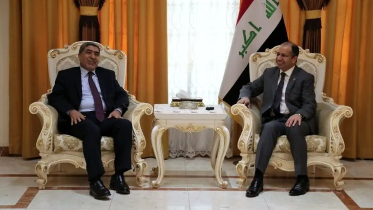 دیدار نمایندگانی از جریان صدر با رئیس پارلمان عراق