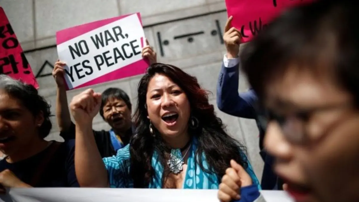 مردم کره جنوبی پس از لغو دیدار آمریکا و کره شمالی خشمگین شدند