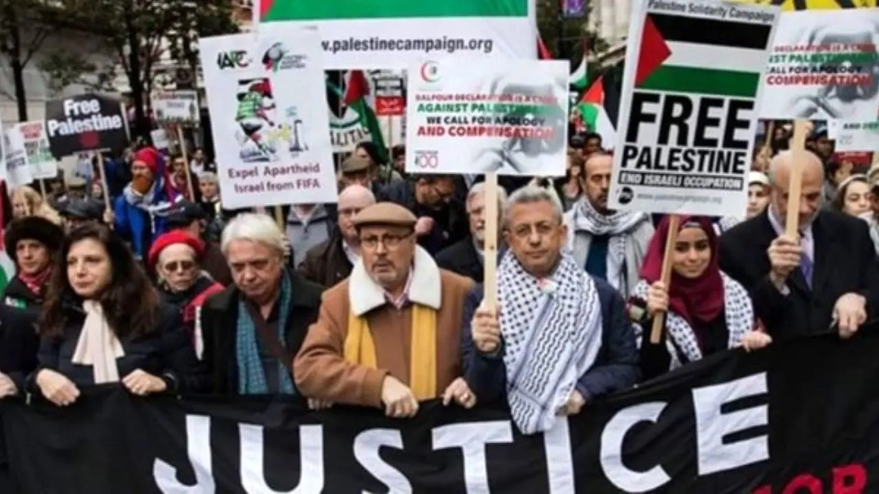 تظاهرات در شهرهای ایتالیا برای همبستگی با فلسطین