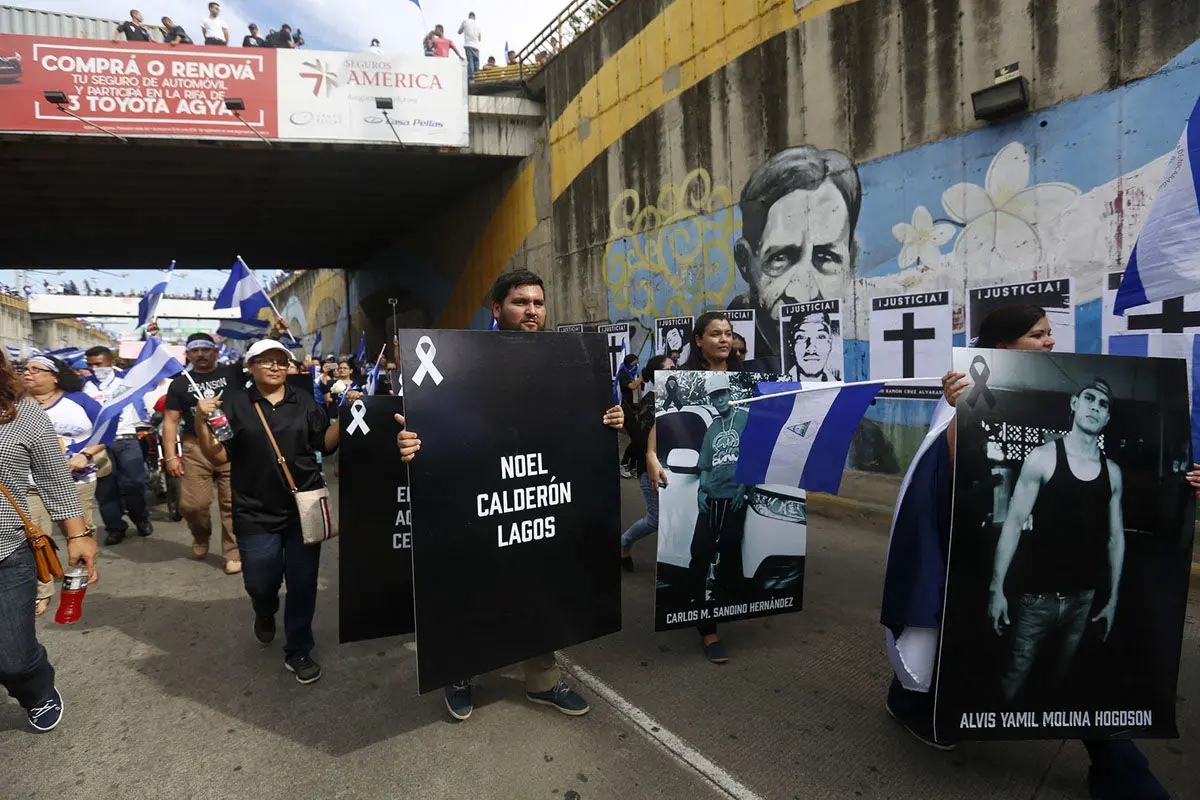 تظاهرات مخالفان دولت در نیکاراگوئه