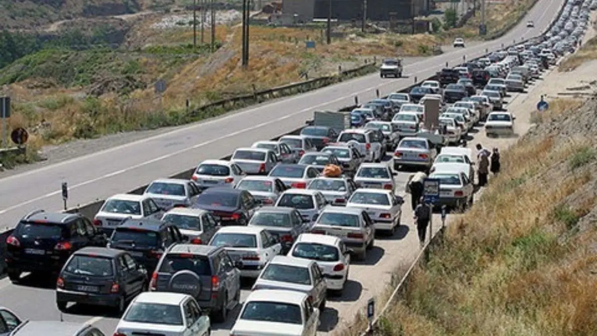ترافیک سنگین در محور چالوس-کرج