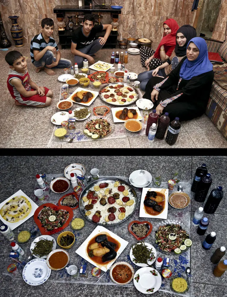 سفره افطار مسلمانان جهان