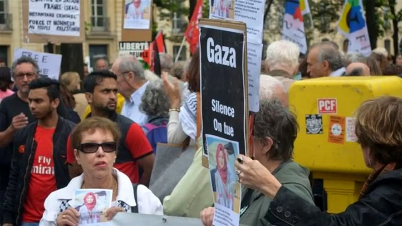 تظاهرات مردم فرانسه علیه نتانیاهو