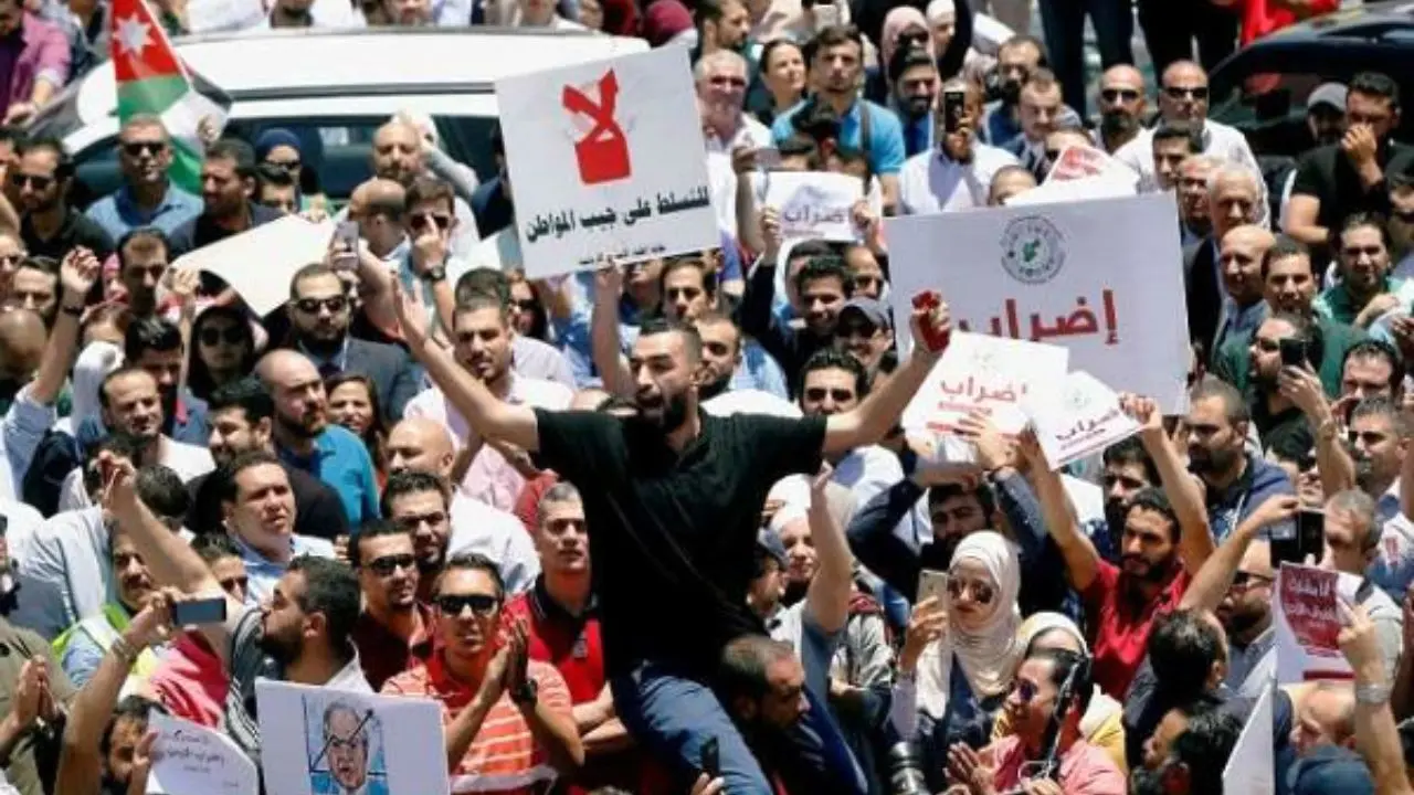 تداوم تظاهرات ضد دولتی در اردن برای هفتمین روز متوالی