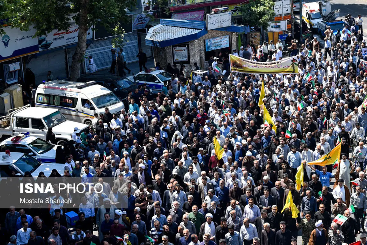 راهپیمایی روز قدس به روایت تصویر