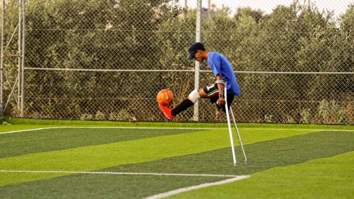بازی فوتبال امید را به معلولان در غزه برگردانده است