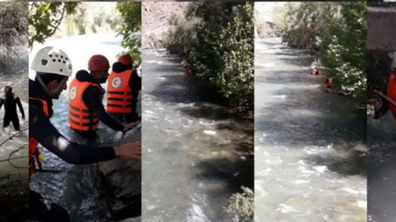 عملیات جستجوی برای یافتن جسد دختربچه غرق شده در رودخانه کرج ادامه دارد