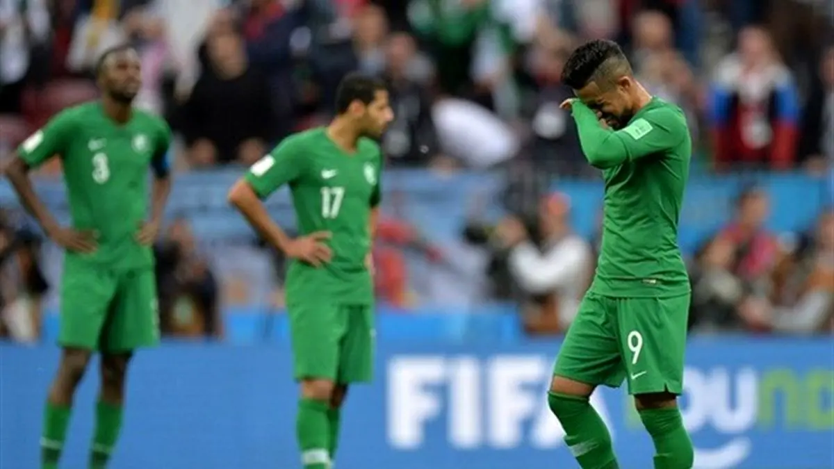 حذف عربستان از جام جهانی با شکست برابر اروگوئه