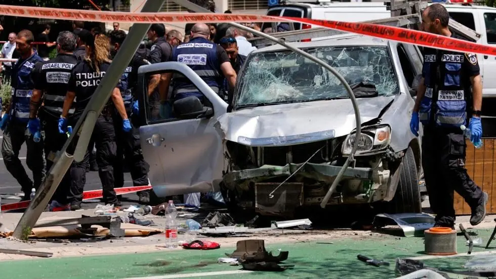 حمله با خودرو در تل آویو؛ هفت اسرائیلی زخمی شدند