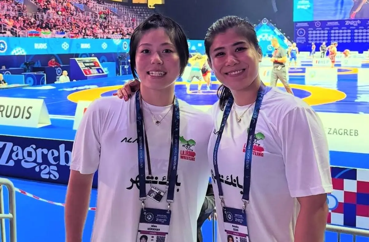 تصویر ستاره کشتی زنان ژاپن با لباس ایران!