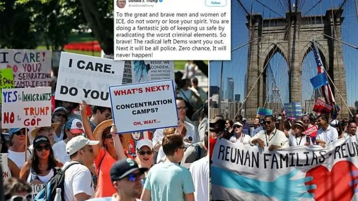 اعتراضات گسترده در آمریکا علیه سیاست مهاجرتی ترامپ