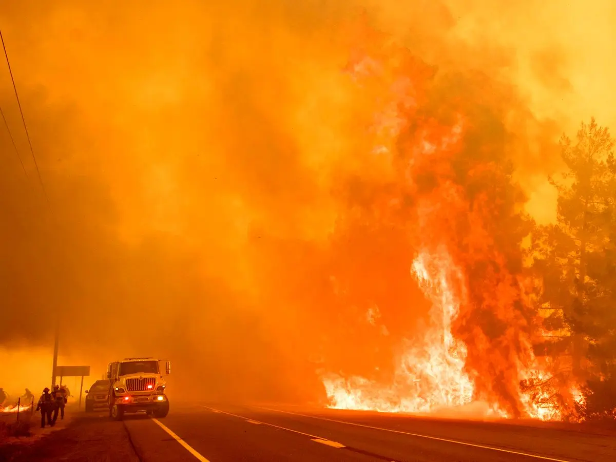 آتش‌سوزی در جنگل‌های کالیفرنیا