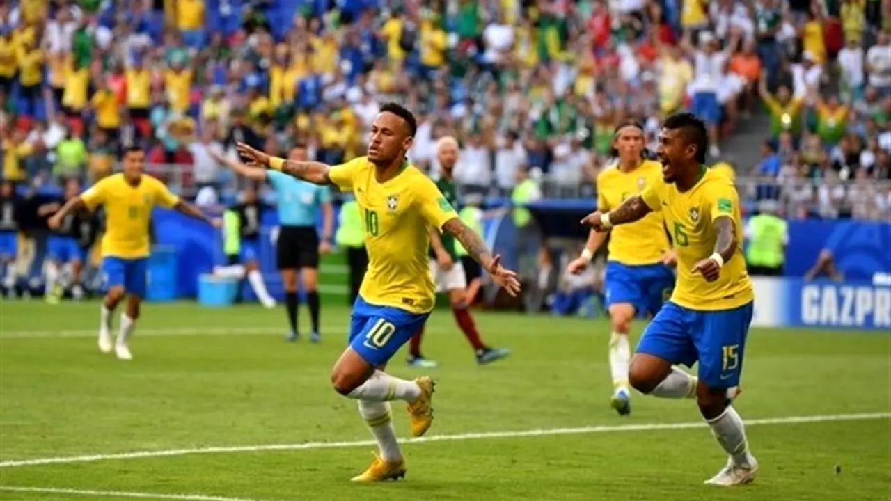 برزیل با درخشش نیمار به جمع هشت تیم جام جهانی راه یافت
