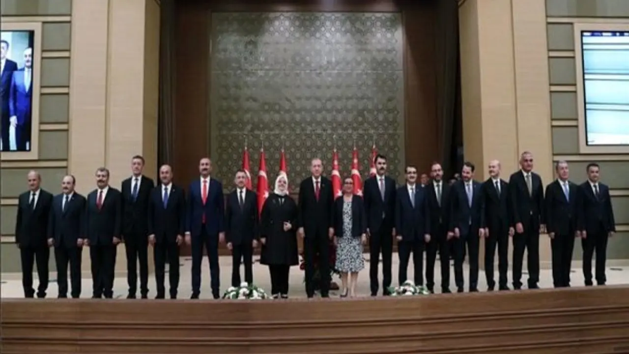 اعضای کابینه ترکیه معرفی شدند