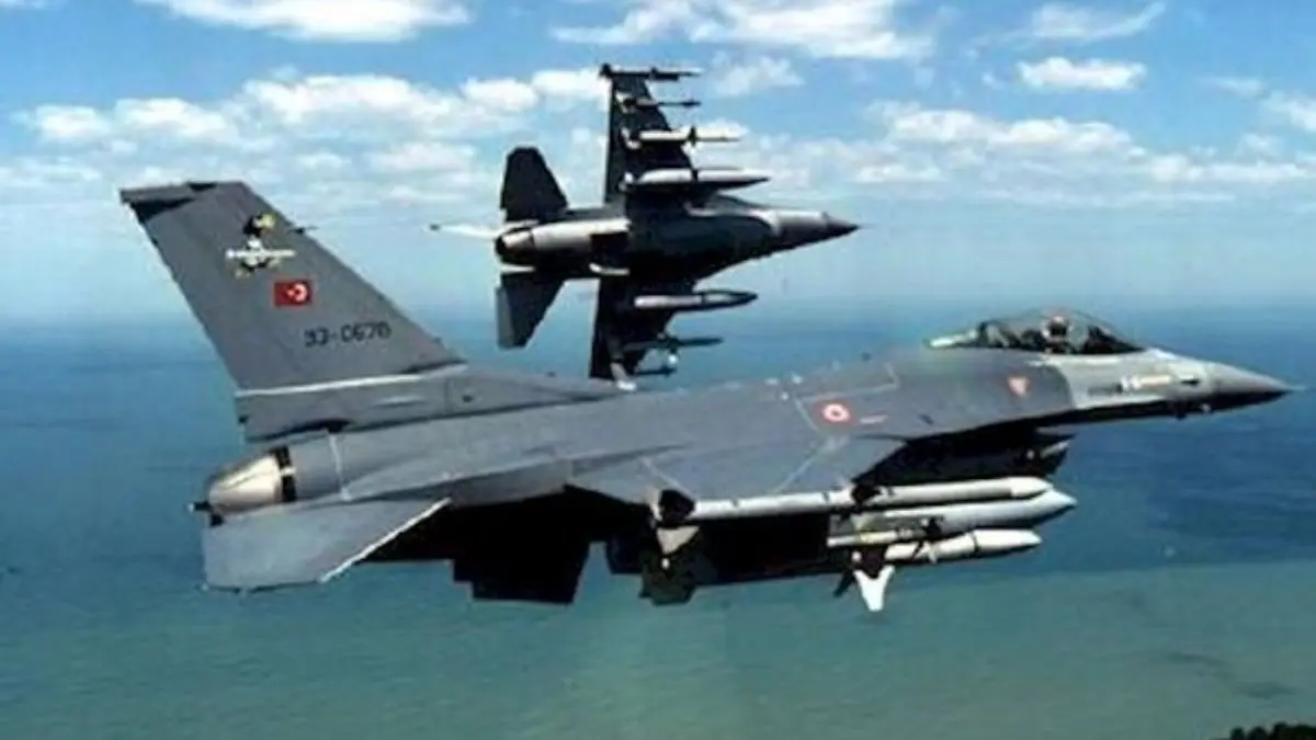 28 هدف وابسته به پ.ک.ک در شمال عراق توسط جنگنده‌های ترکیه منهدم شدند