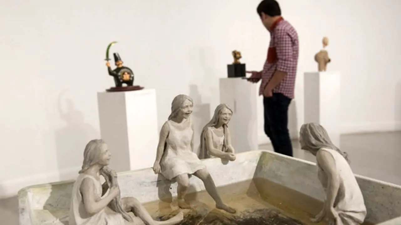 مجسمه‌سازان «چهارسوی خیال» را به خانه هنرمندان آوردند