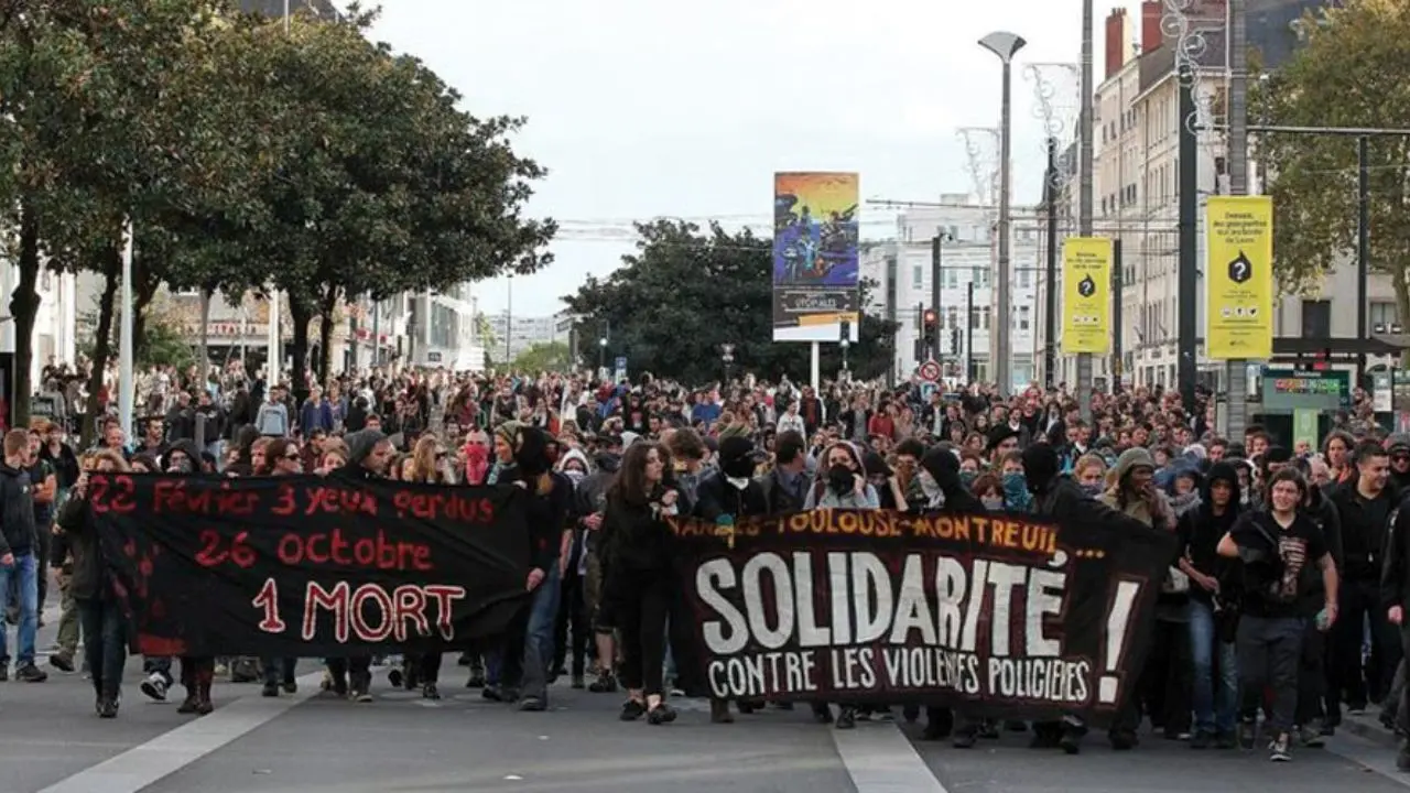 شورش در شهر نانت فرانسه