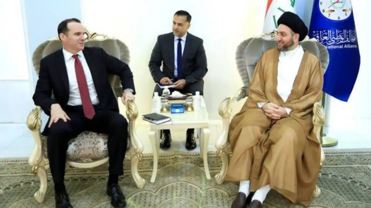 عمار حکیم با فرستاده ویژه رئیس‌جمهور آمریکا در ائتلاف ضد داعش دیدار کرد