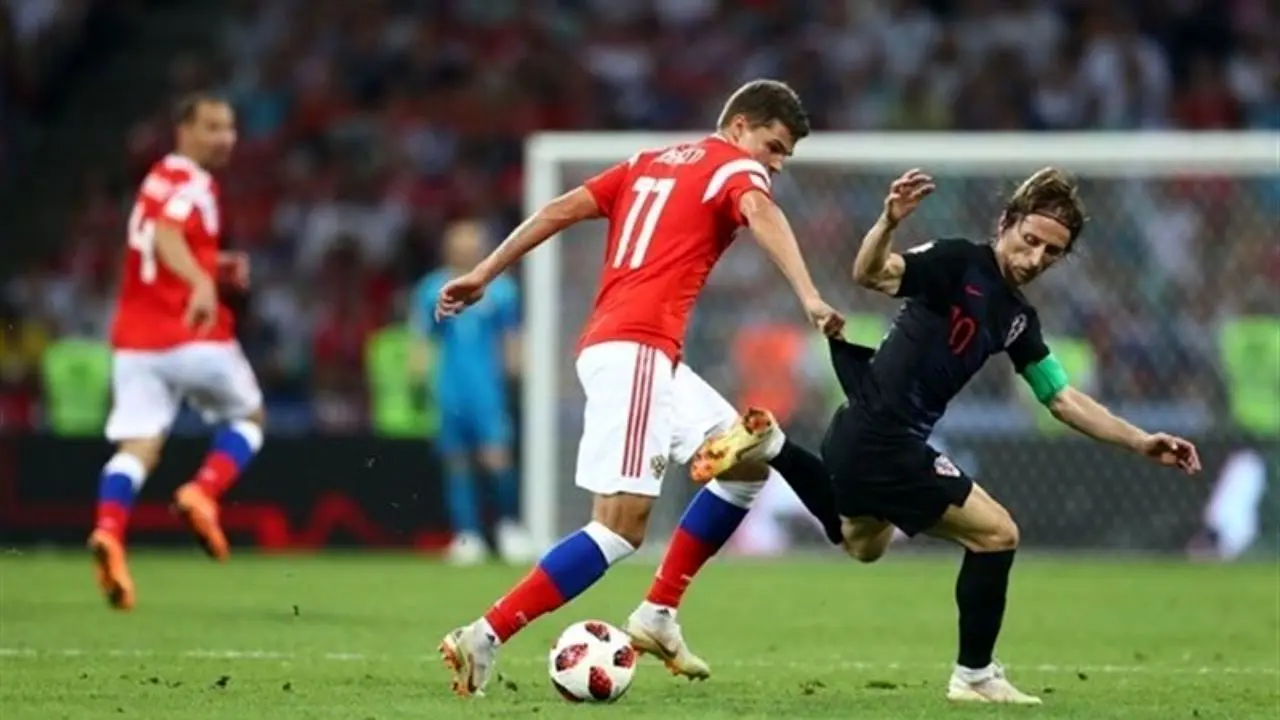 کرواسی با شکست روسیه حریف انگلیس در نیمه نهایی شد