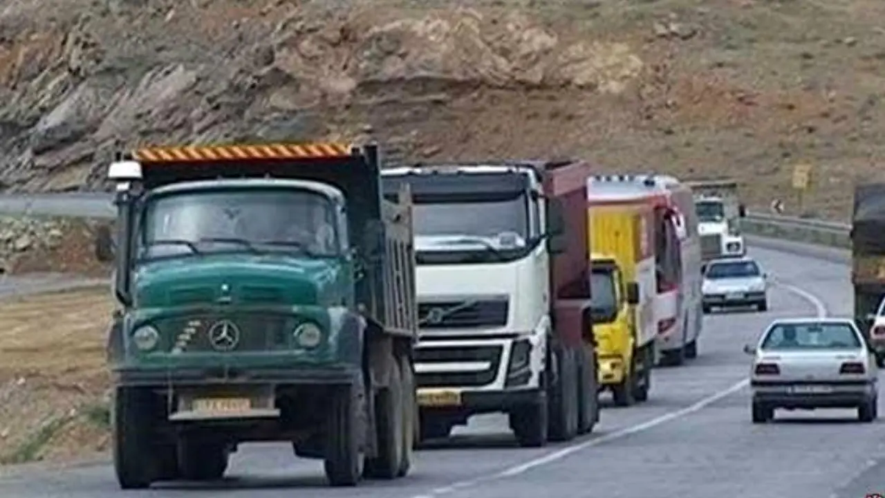 ممنوعیت ترددکامیون‌ها و کامیونت‌ها در جاده هراز