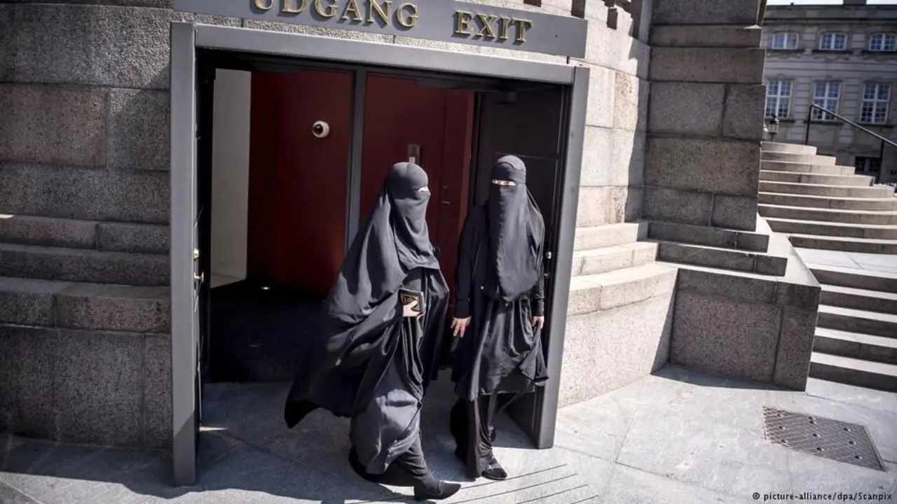 جریمه شدن یک زن برقع‌پوش در دانمارک