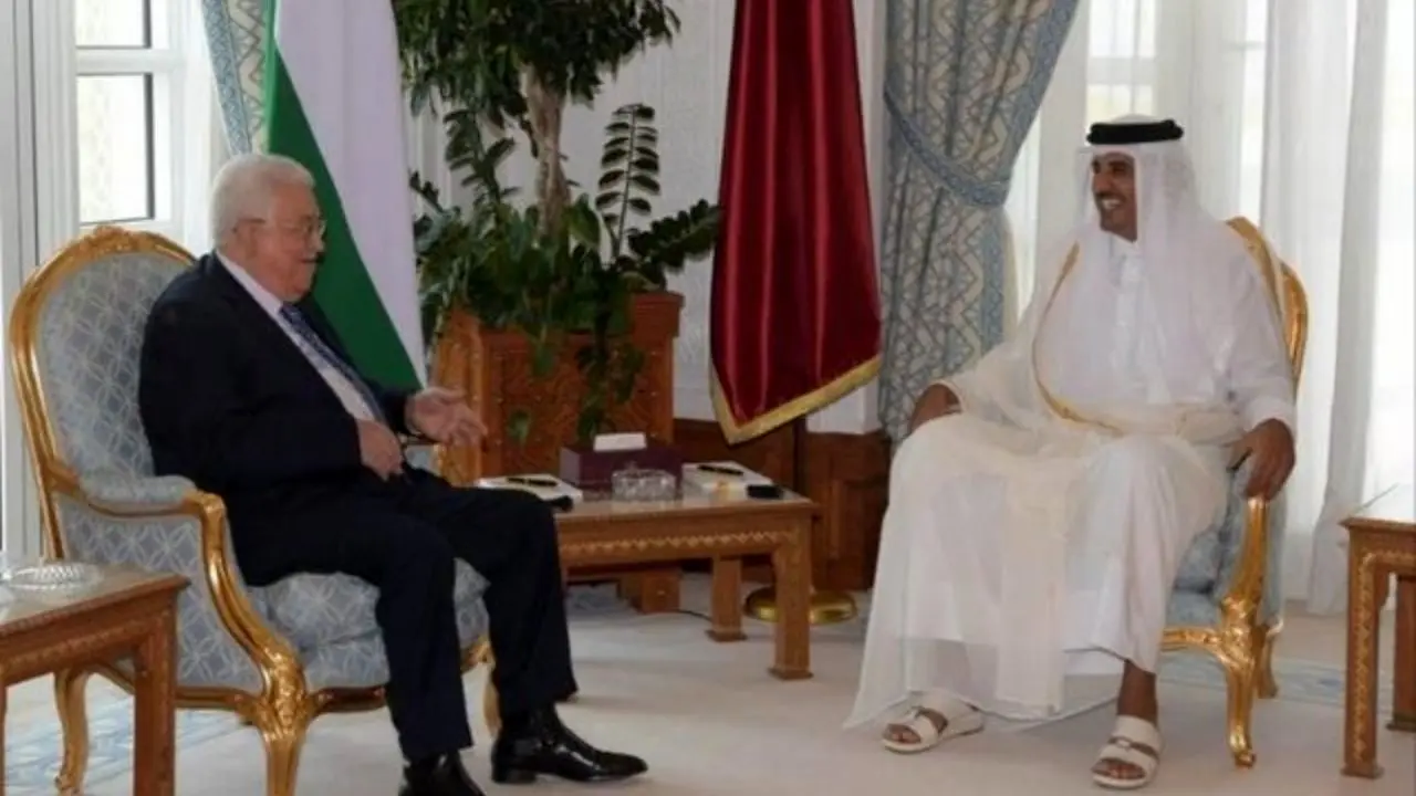 فلسطین محور دیدار امیر قطر با محمود عباس
