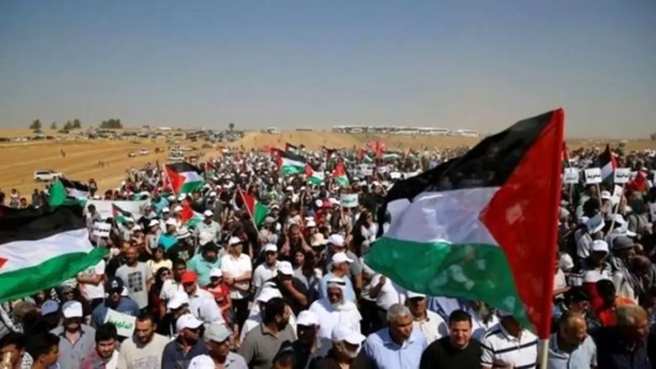 فلسطینی‌ها برای راهپیمایی «جمعه آزادی و زندگی» آماده می‌شوند