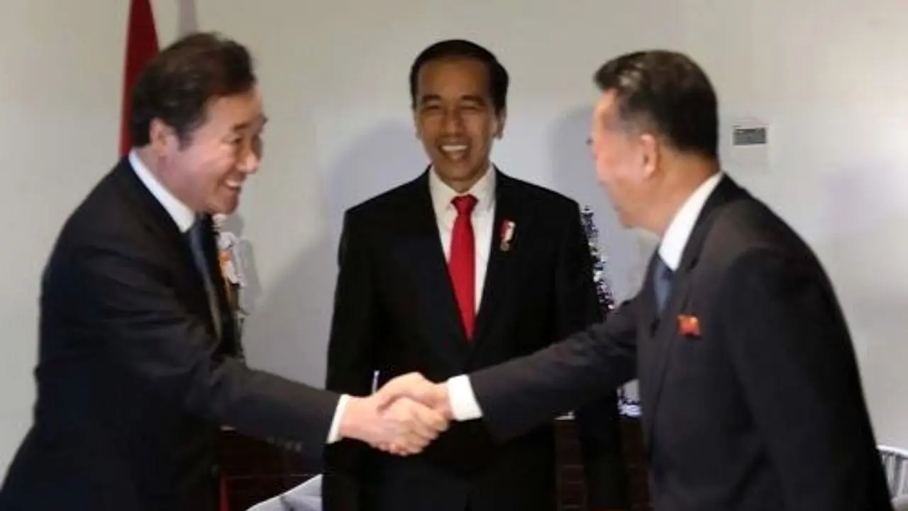 دیدار نخست وزیر کره جنوبی با مقام ارشد کره شمالی در اندونزی
