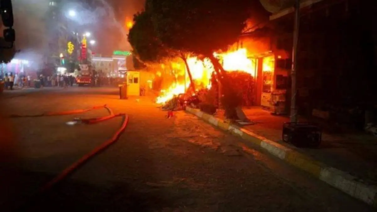 جان باختن 2 زائر در آتش سوزی هتل نزدیک حرم امام حسین (ع)