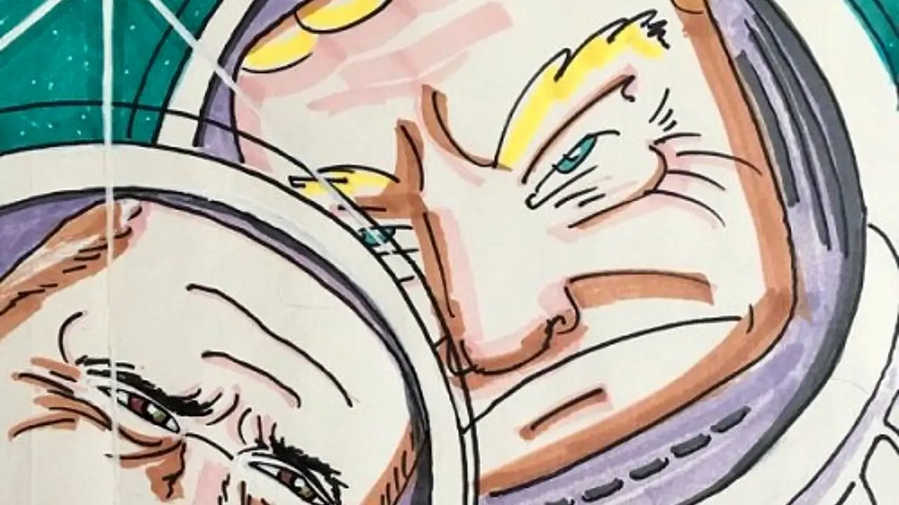 جیم کری با نقاشی جدیدش «نیروی فضایی» ترامپ را کوبید