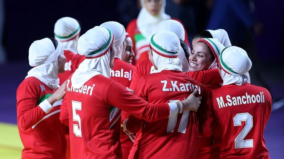 تیم کبدی زنان ایران طلایی شد
