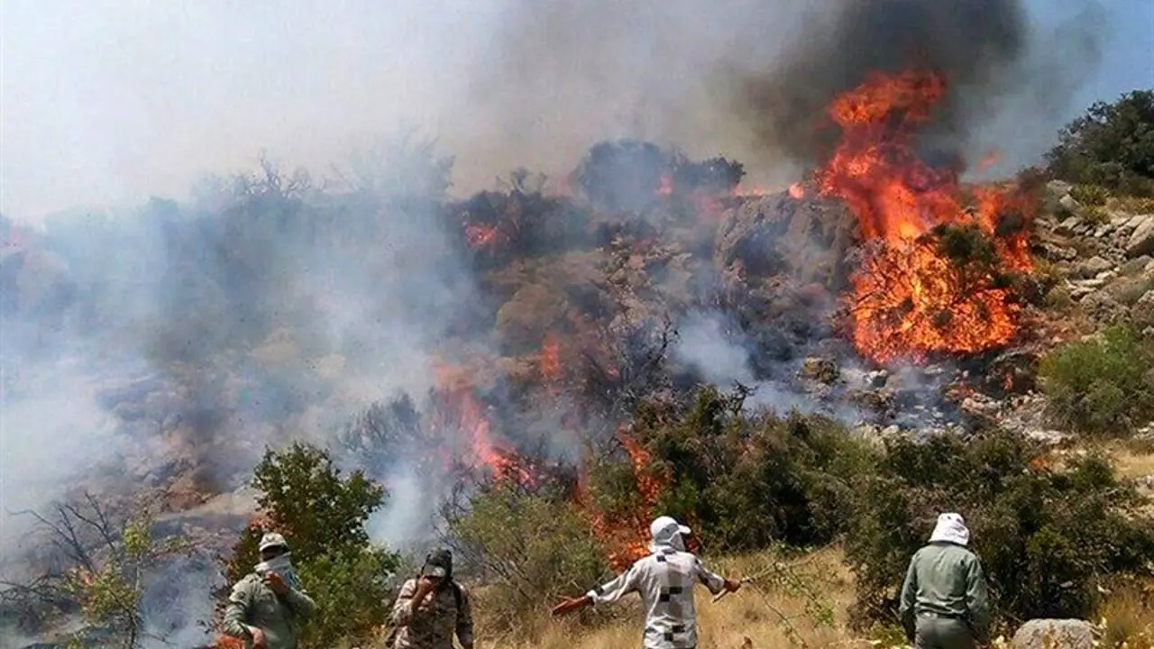 درخواست کمک از مردم برای مهار آتش جنگل‌های روستای «پیله و سلسی» مریوان/4 نفر فوتی قابل شناسایی نیستند