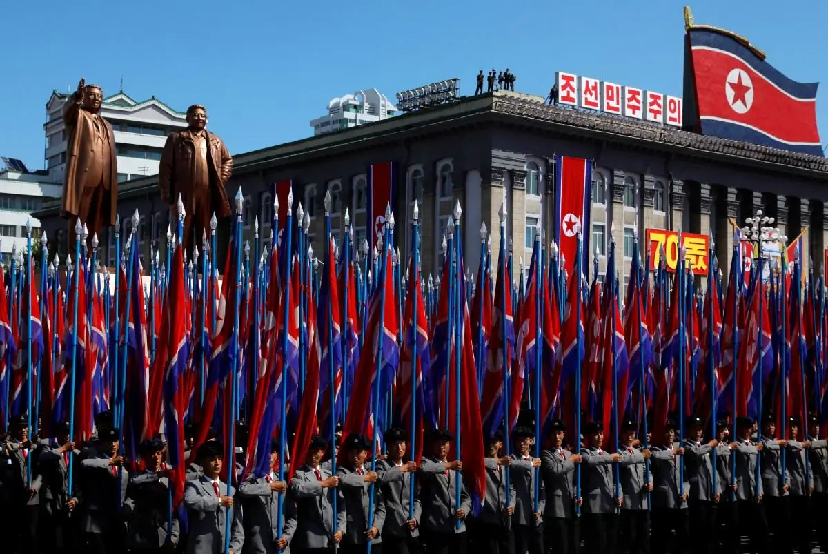 رژه هفتادمین سالگرد تاسیس کره شمالی