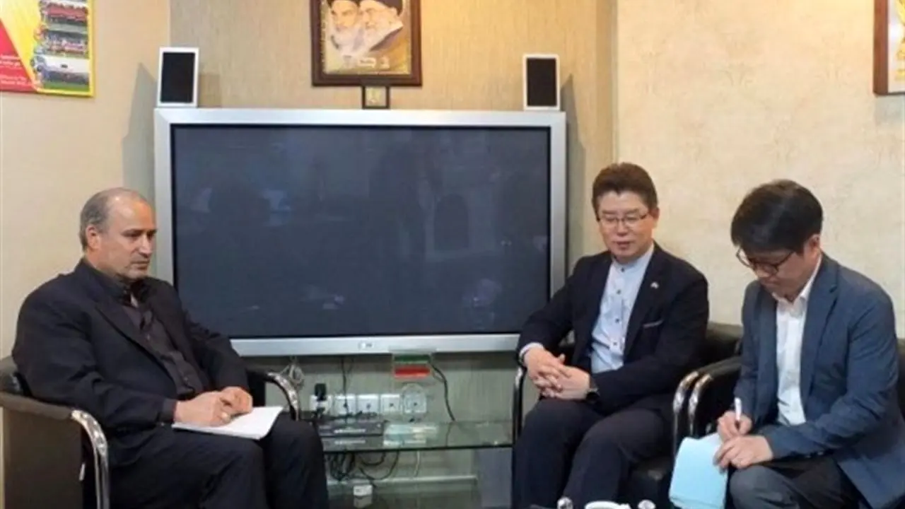 مهدی تاج با سفیر کره جنوبی در تهران دیدار کرد