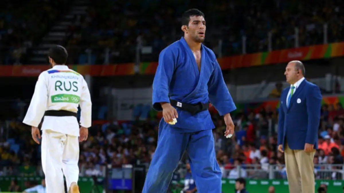 سعید ملایی مدال نقره بازی‌های آسیایی را کسب کرد